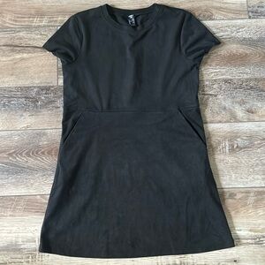 Girls Black Soft Dress With Pockets Size 11